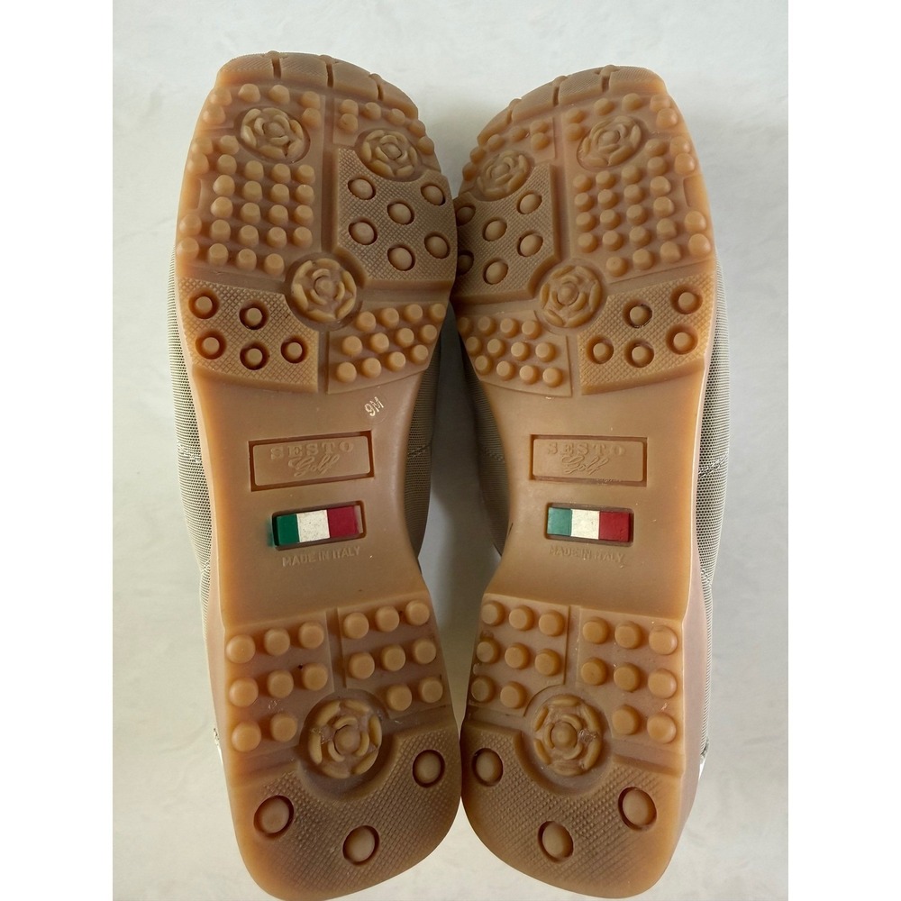 Sesto Golf By Sherry Womens Golf Shoes Spikeless Leather Italy Size 9 - Picture 6 of 10